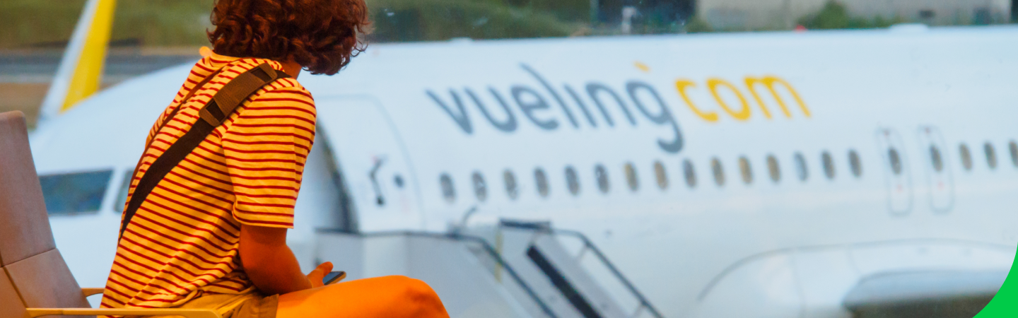 Avión de Vueling en el aeropuerto